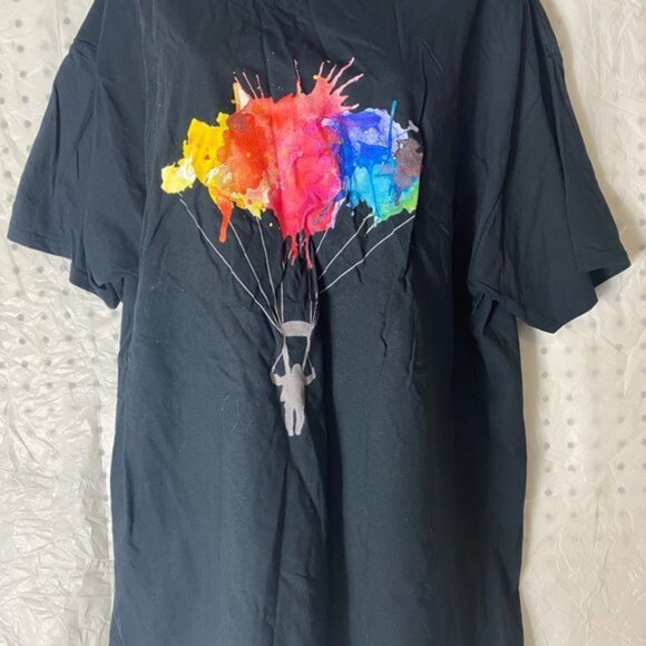 Fruit Of The Loom T-Shirt Unisex Black Size X-Large - Picture 3 of 9